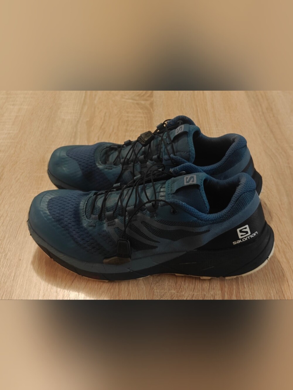 Salomon Sense Ride 2 Running Shoes Blue Mesh Ortholite Womens 8.5